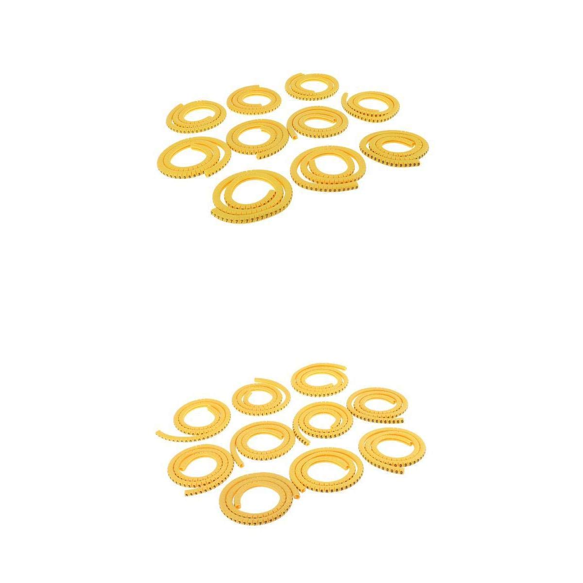 VELURA 2000x Yellow Cable Label Markers Organizer Tag Management Number EC-1/2|2000x Cable Markers|Other Electrical & Test Equip.| Electrical & Test Equipment |Business & Industrial-image-20