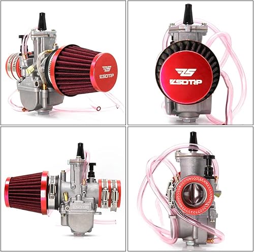 Miniatura 2 de Carburador de carburador con colector de admisión Filtro de aire de repuesto Kit de chorro principal universal adecuado para scooters de 2t4t,