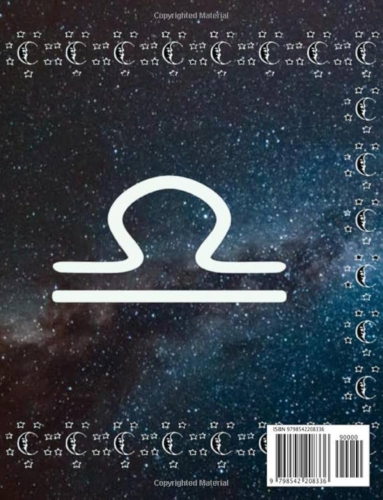 Libra Zodiac Star Sign Notebook/Journal/Sketchbook 7.44 x