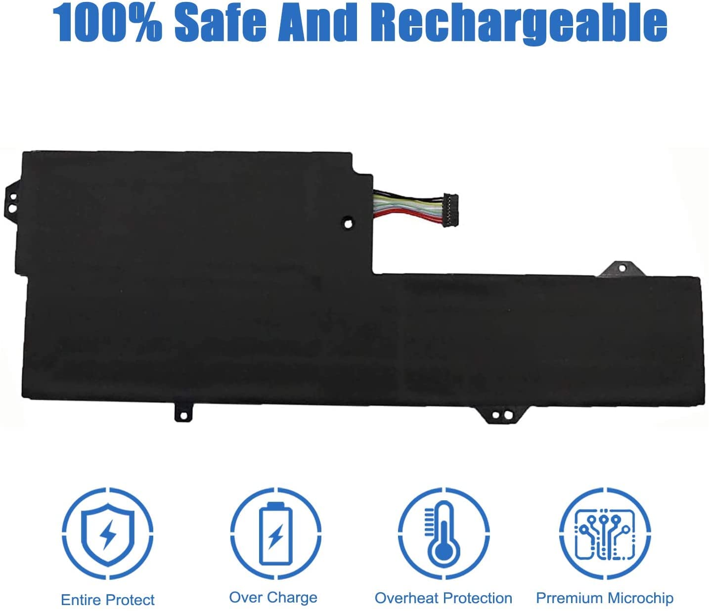 L17L3P61 - Batteria di ricambio compatibile per Lenovo Ideapad Yoga 720-12IKB 330-11IGM 320S-13IKB Flex 6-11IGM serie 7000-13 Notebook L17M3P61 L17C3P61 11,58V 36W/3108 3 celle mAh