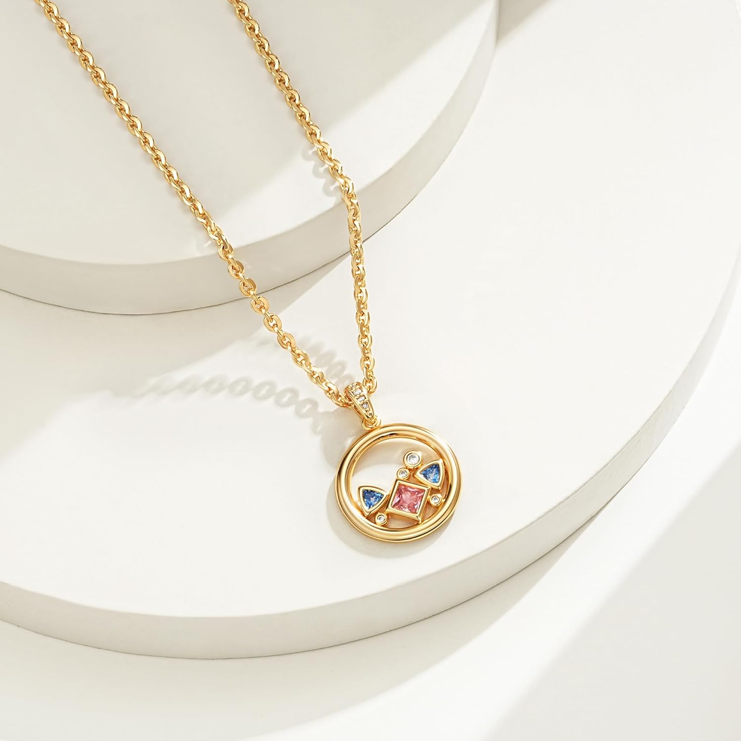 BENEIGE Gold Necklace Gold Plated with Cubic Zirconia Charm Necklaces for women - Image 6