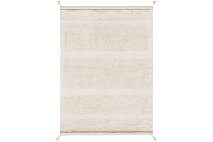 Bloom Washable Rug: for Bedrooms, Living Rooms, Entryways. Handmade in Cotton.