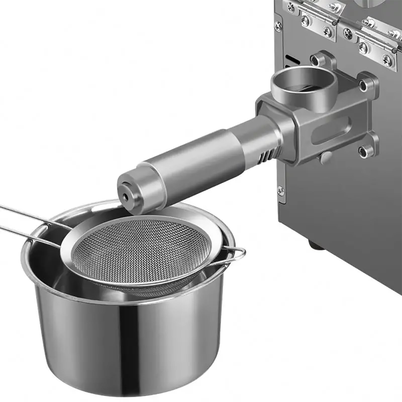 Automatyczny ekstraktor do tłoczenia oleju, maszyna kuchenna 750 W z panelem sterowania 13,3 cm, 6 poziomów temperatury do orzeszków ziemnych, sezamu, rzepaku, kokosa, soi, nasion słonecznika