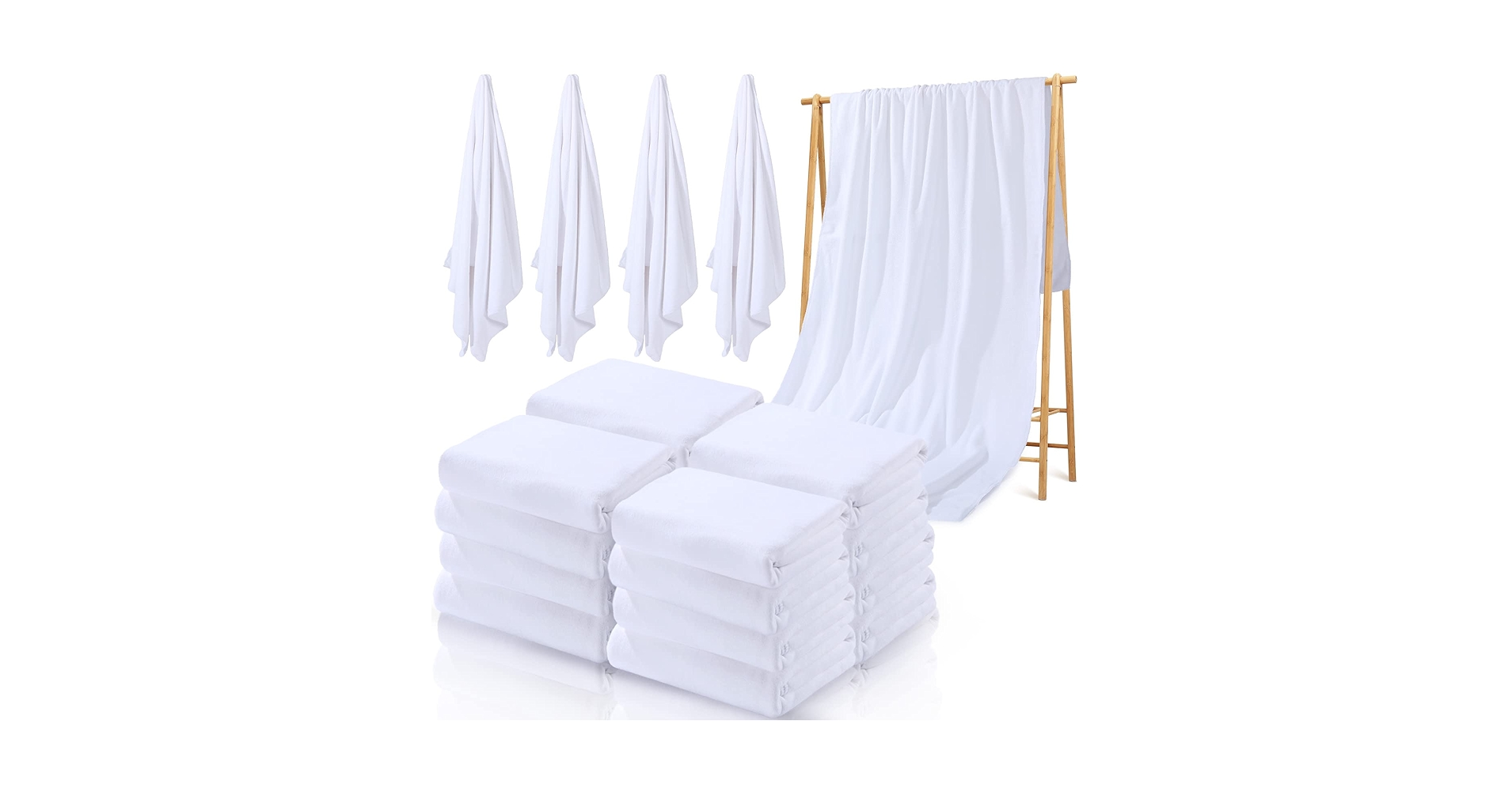 Amazon.com: Macarrie 16 Pcs White Sublimation Beach Towel