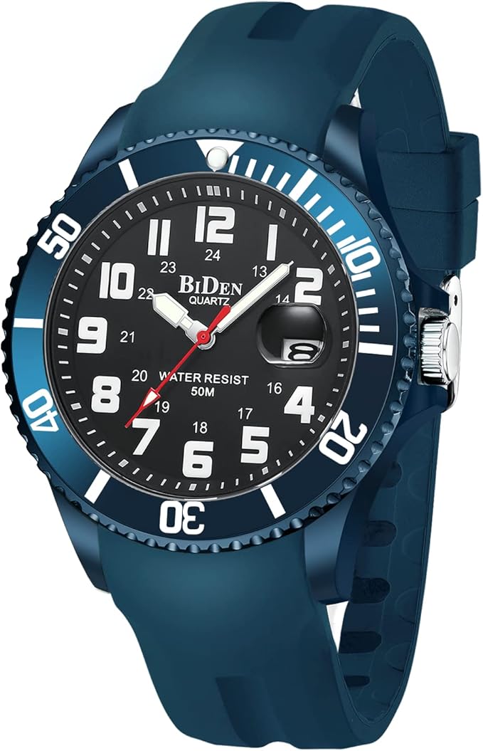 HANPOSH Mens Watches Analog Quartz Watch for Men 50M Mens Waterproof Watches Fashion Business