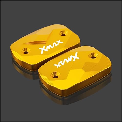 Cover Cap Guard for Yamaha Xmax 300 125 XMAX125 XMAX300 XMAX125 TECHMAX Pair Front Brake Clutch Cylinder Fluid Reservoir Cover (Color  Gold)