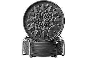 Durable Silicone Coaster Set - Non-Slip and Versatile Coasters for Table Protection