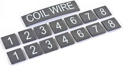 Spark plug wire markers heat shrink