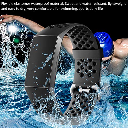 Pulseiras Wepro compatíveis com Fitbit Charge 4/Charge 3/Charge 3 SE, pulseira à prova d'água com o