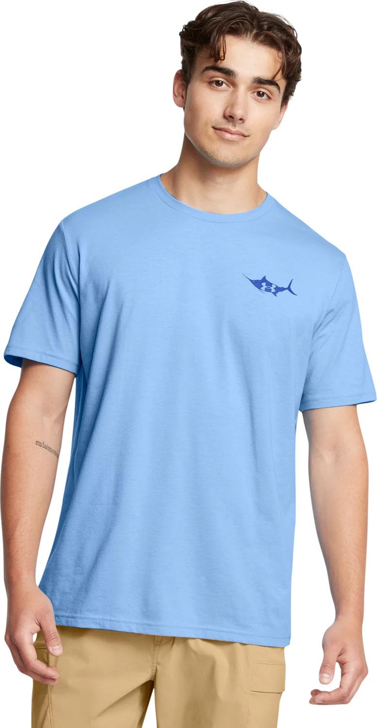 Under Armour 1382907-465-SM Men's UA Marlin Short Sleeve Horizon Blue SM