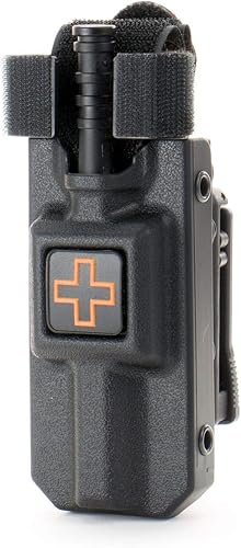 Eleven 10 Estuche rígido TQ para torniquete C-A-T, negro, accesorio para cinturón, torniquete incluido