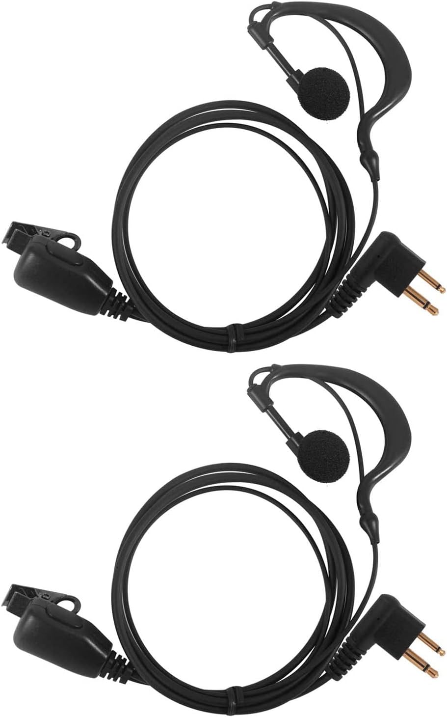 Walkie Talkie Auricular para Motorola Radio cls1410 cls1110 bpr40 cp200 cp200d cp185 cp100 rdm2070d con PU G gancho de oreja y micrófono PTT