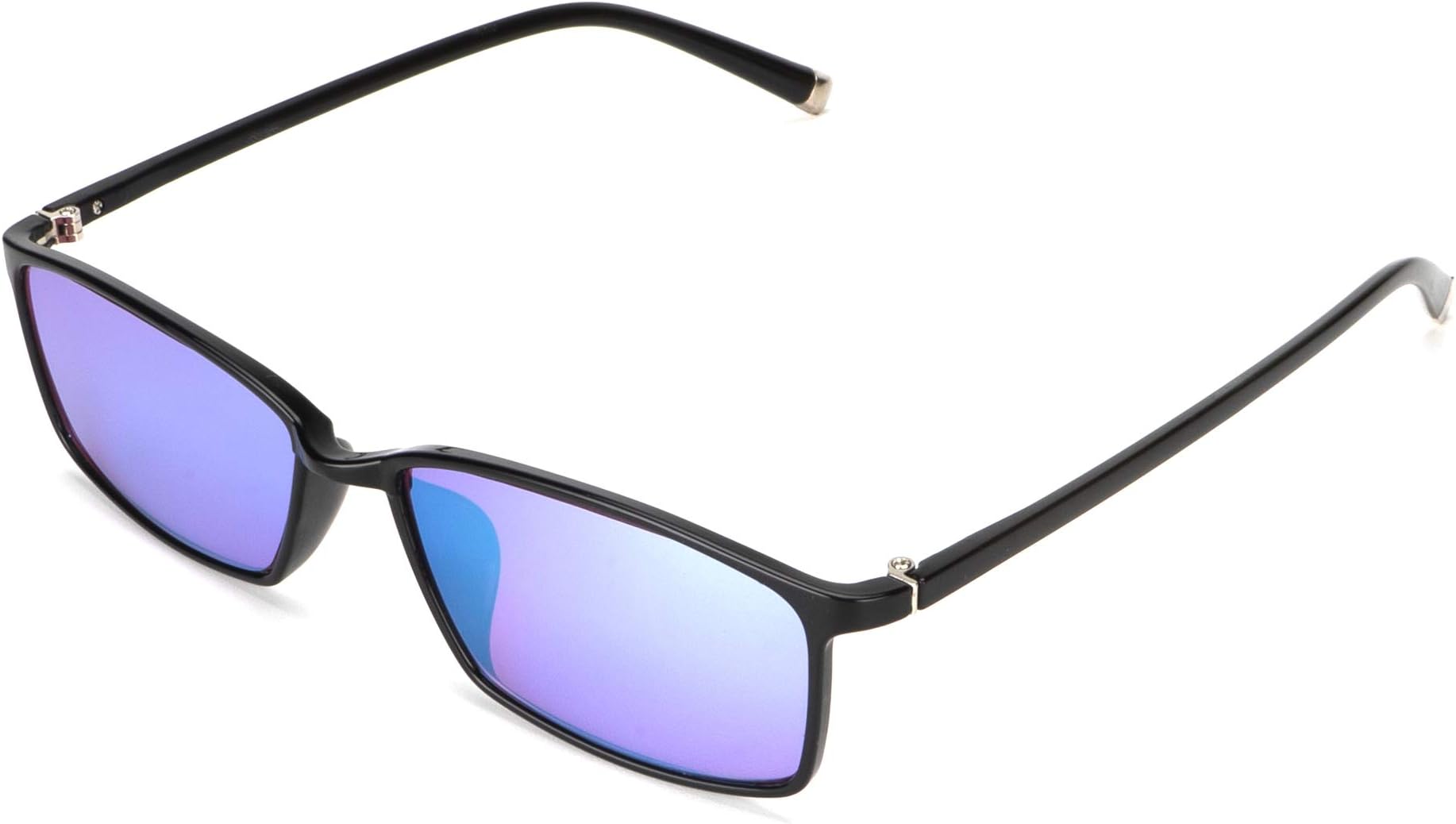 STBJ Color Blind Glasses for Men and Women with Red-Green Blindness,Purple Blue Lens,Fullframe