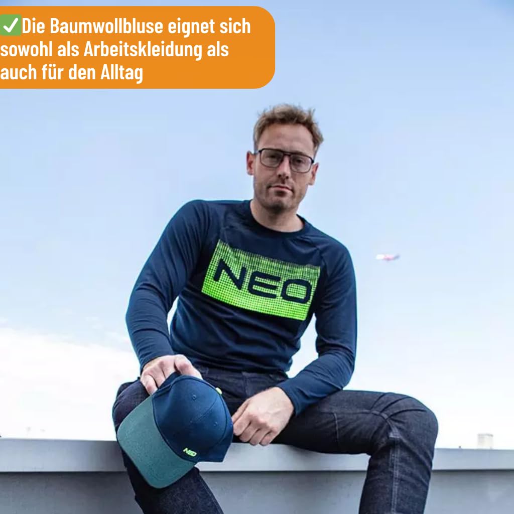 NEO TOOLS Męskie spodnie robocze premium lub zestaw z kurtką rozm. XS-3XL / 3% elastan, modne wzornictwo, spodnie - kieszenie ochronne na kolana i wzmocnione Cordurą