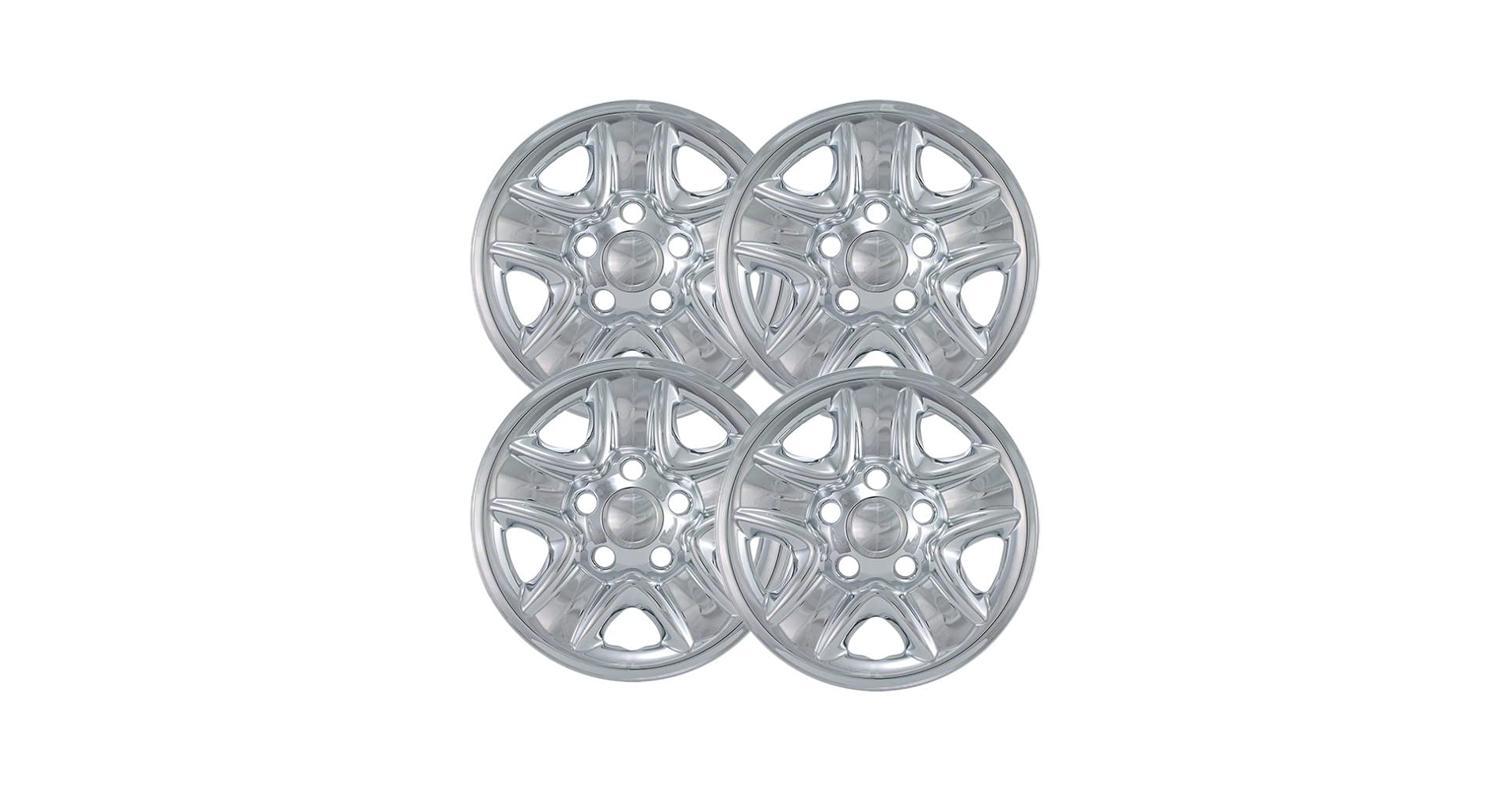 Amazon.com: OxGord Set of 4 18 inch Chrome ABS Wheel Skins