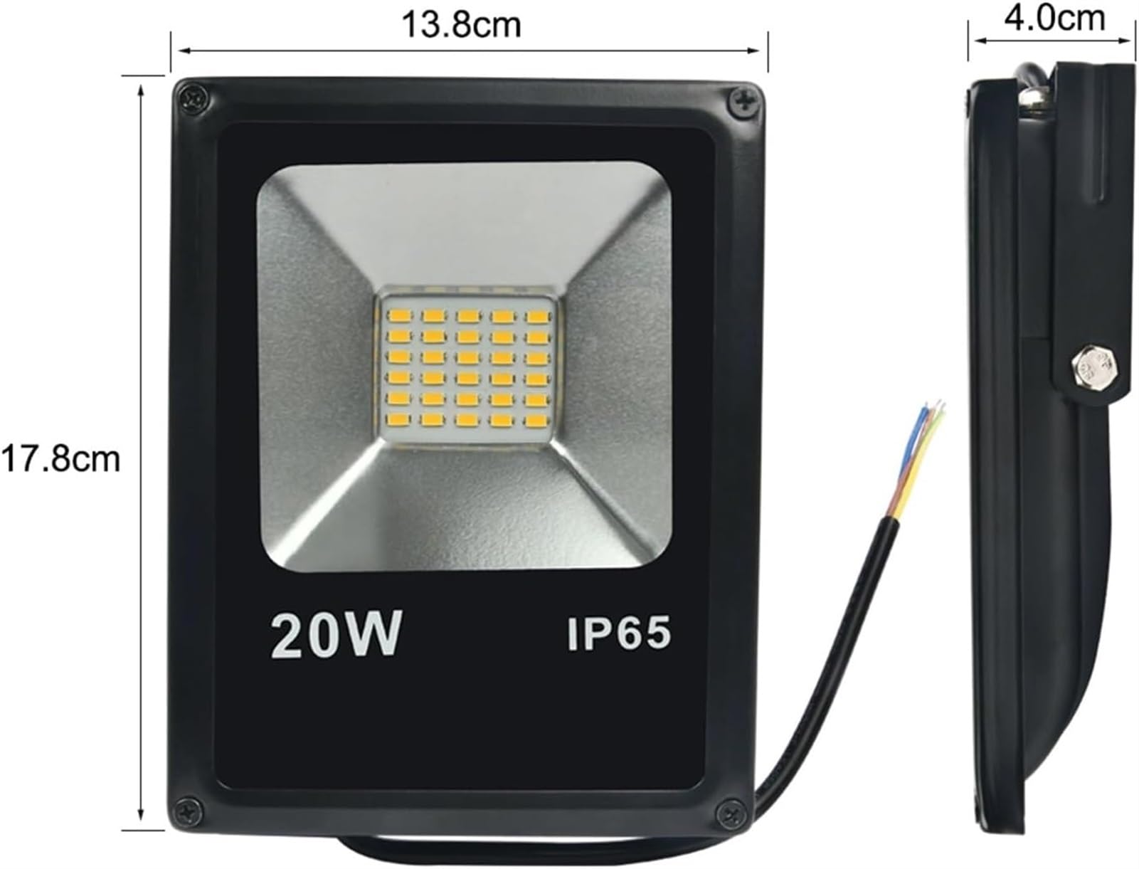 Lampy solarne zewnętrzne, Reflektor reflektorowy IP65 ścienny Oświetlenie zewnętrzne do patio, ogrodu