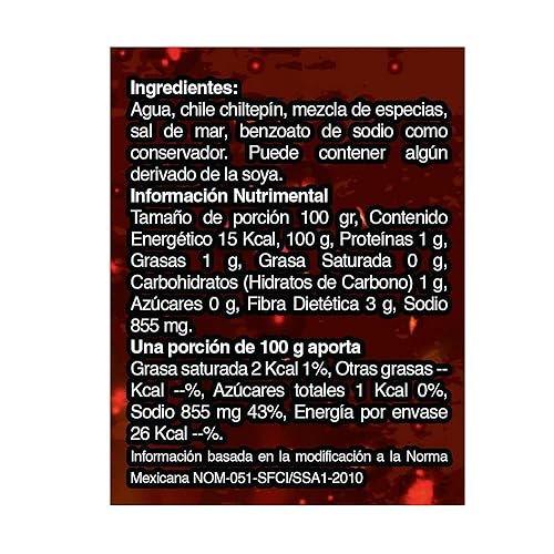 Miniatura 3 de Caja con 25 piezas de salsa Chiltepin Fresh cosecha, 6.4 fl oz (6.42 fl oz).