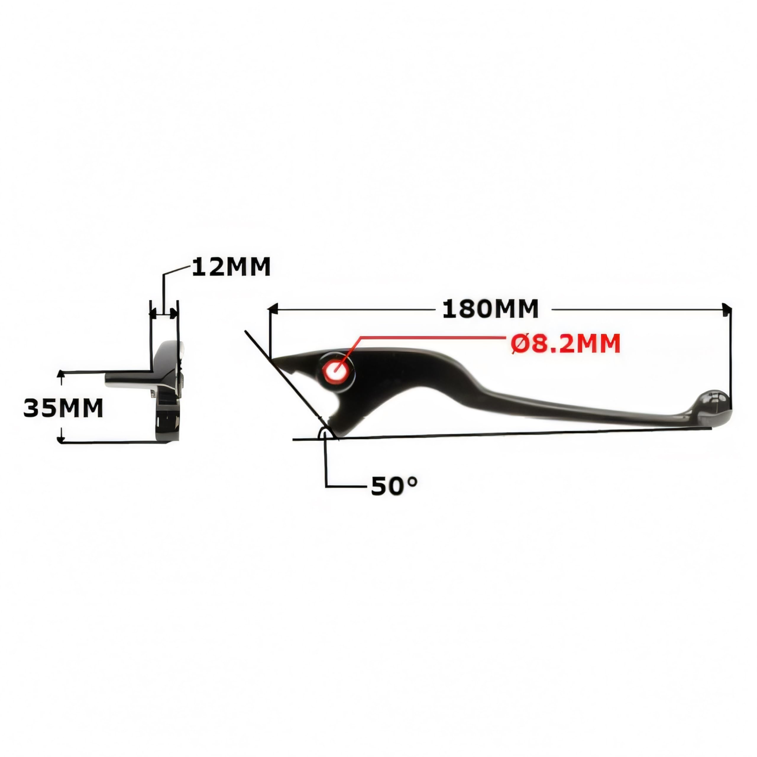 Levier De Frein Droit Sifam Violet Pour Scooter Peugeot 50 SV Geo 1992-1997 - Neuf