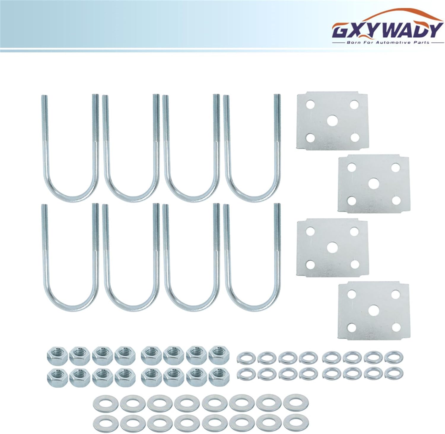 GXYWADY 2 Set Trailer U Bolt Kit Replacement for 3500 lb Trailer Axle