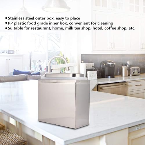 Miniatura 2 de Dispensador de salsa de cocina, dispensador de acero inoxidable lavable, herramienta dispensadora de condimentos de 1 litro, 2 litros, salsa de