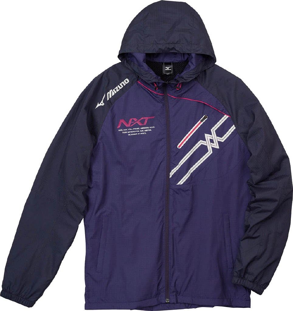 [ミズノ] ウォーマーシャツ A60JF360 67 パープル&times;Dパープル S