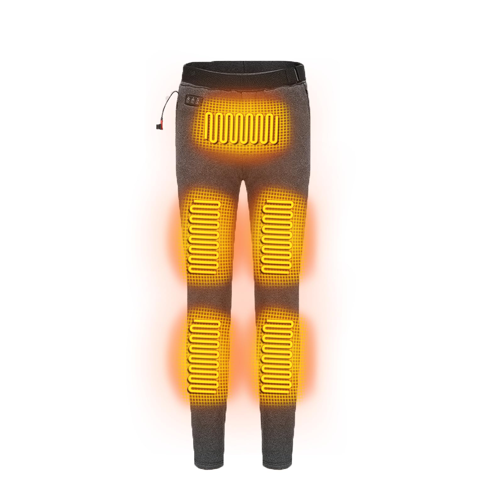 SPARSHINEMen's Heated Pants for Winter Outdoor Leg Warm, Battery USB 8 Heating Pads Pants & 3 Temp Settings