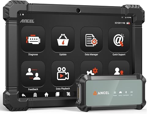 ANCEL X7HD PRO 10.1'' Heavy Duty Truck Scanner, Full-System Diesel Diagnostic To