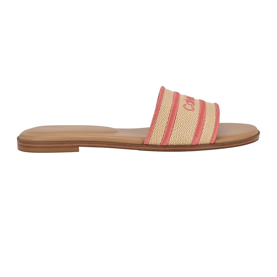 Amazon | Calvin Klein レディース Kendell フラットサンダル Amazon | Calvin Klein レディース Kendell フラットサンダル