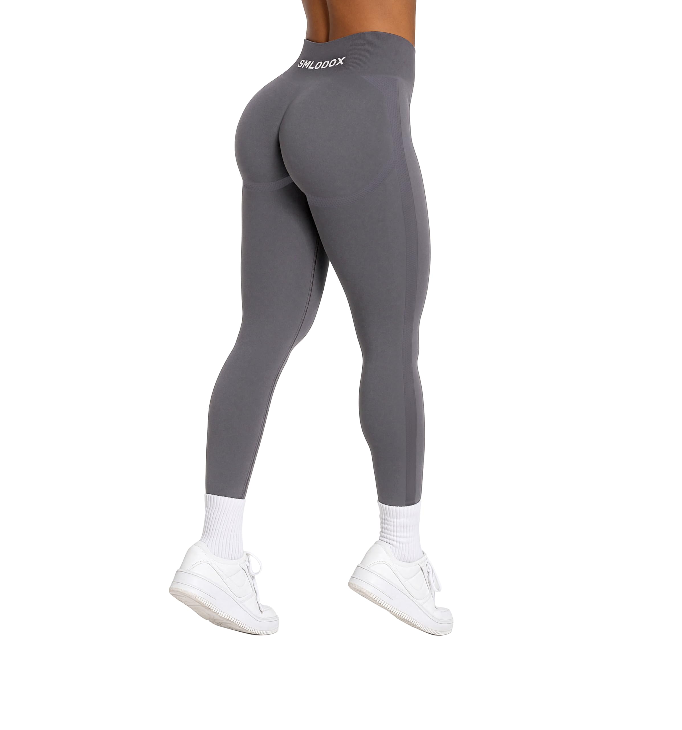 SMILODOX Leggings Damen Booty Scrunch Cetrina, High Waist Seamless Sporthose, Push-up Booty Leggins Blickdicht, Yogahose Damen für Sport Yoga Fitness Gym Workout