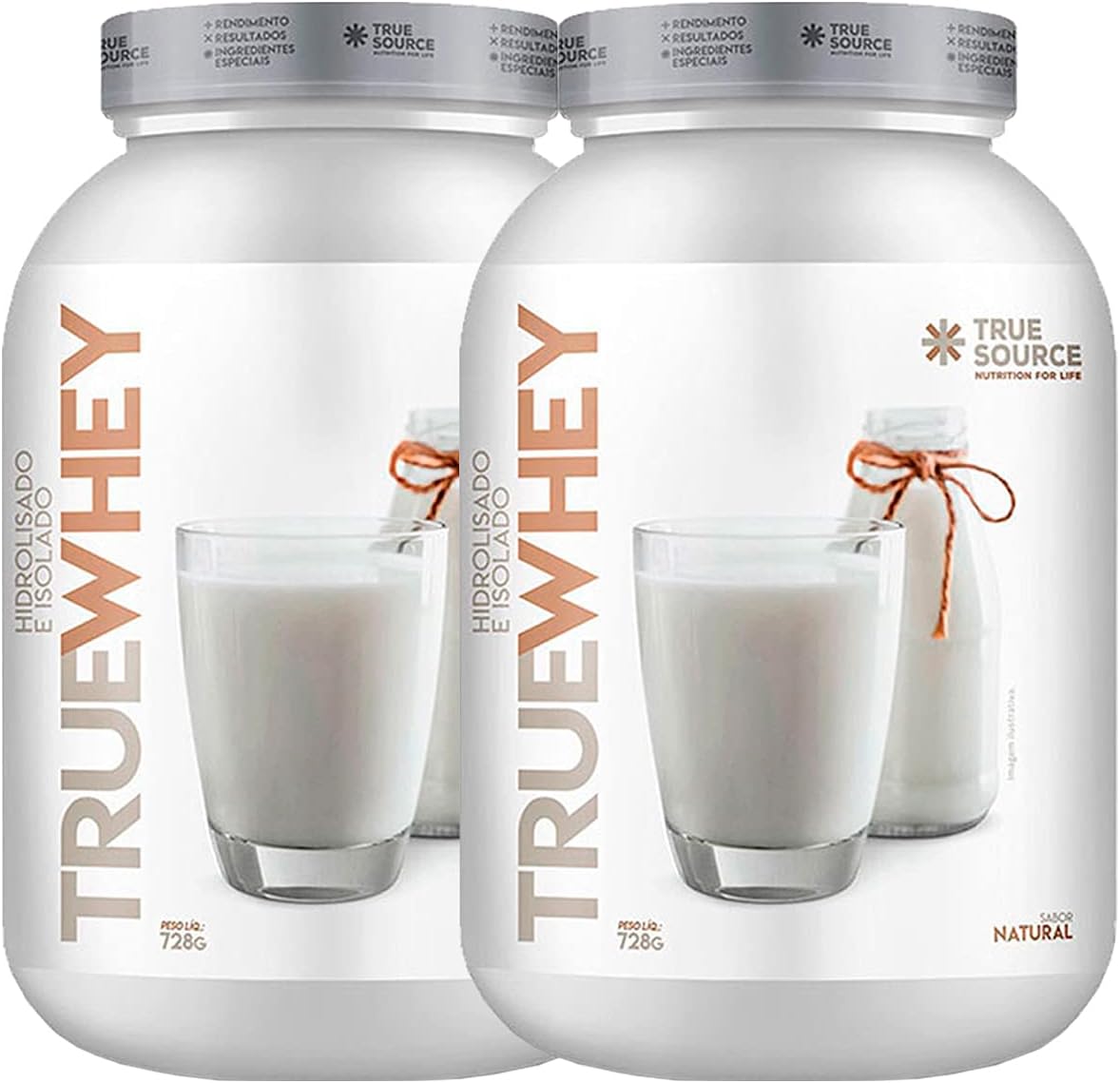 2x True Whey 728g – Natural – True Source