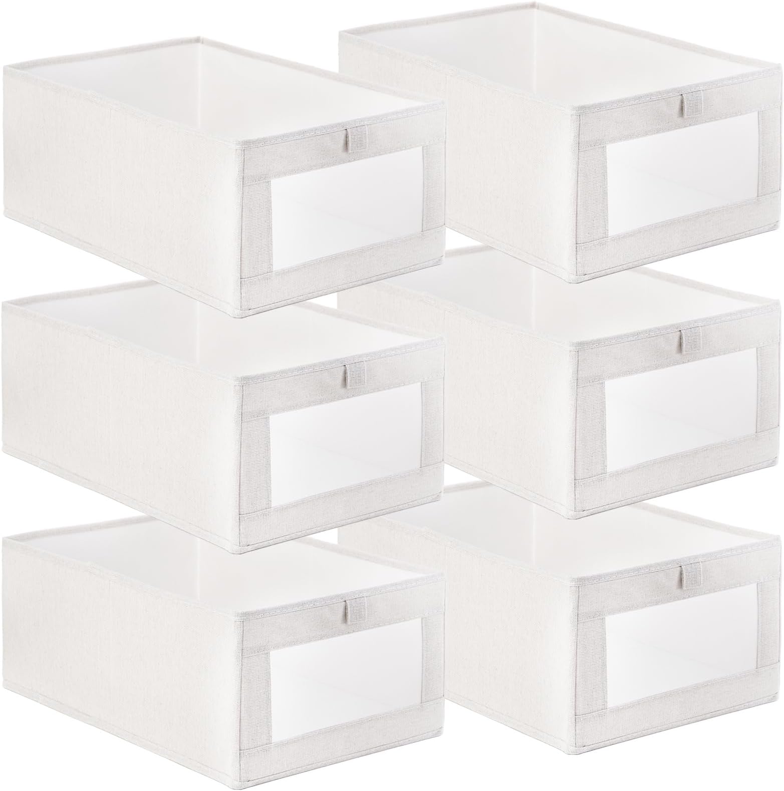 Amazon.com: Elisabe Linen Closet Organizer and Storage, 4 Pack Foldable ...