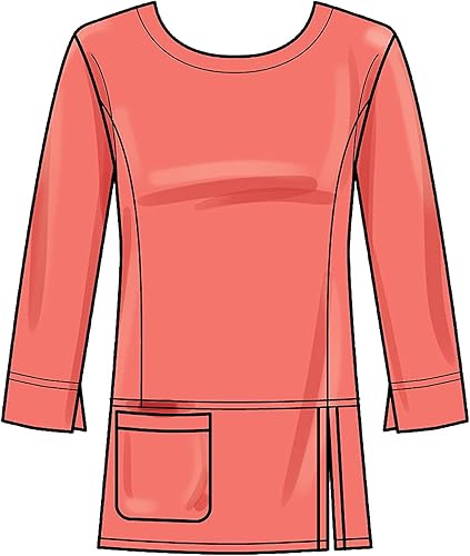 Miniatura 6 de Simplicity Misses' - Paquete de punto con escote redondeado, código 9275, patrón de costura, tallas 8-16, color blanco