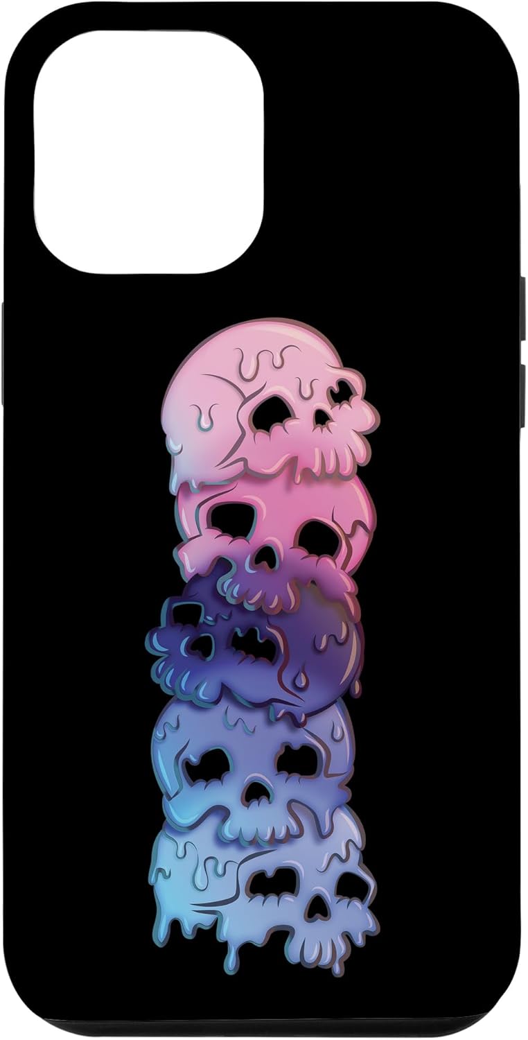iPhone 12 Pro Max Omnisexual Pride Flag Goth Skulls Case