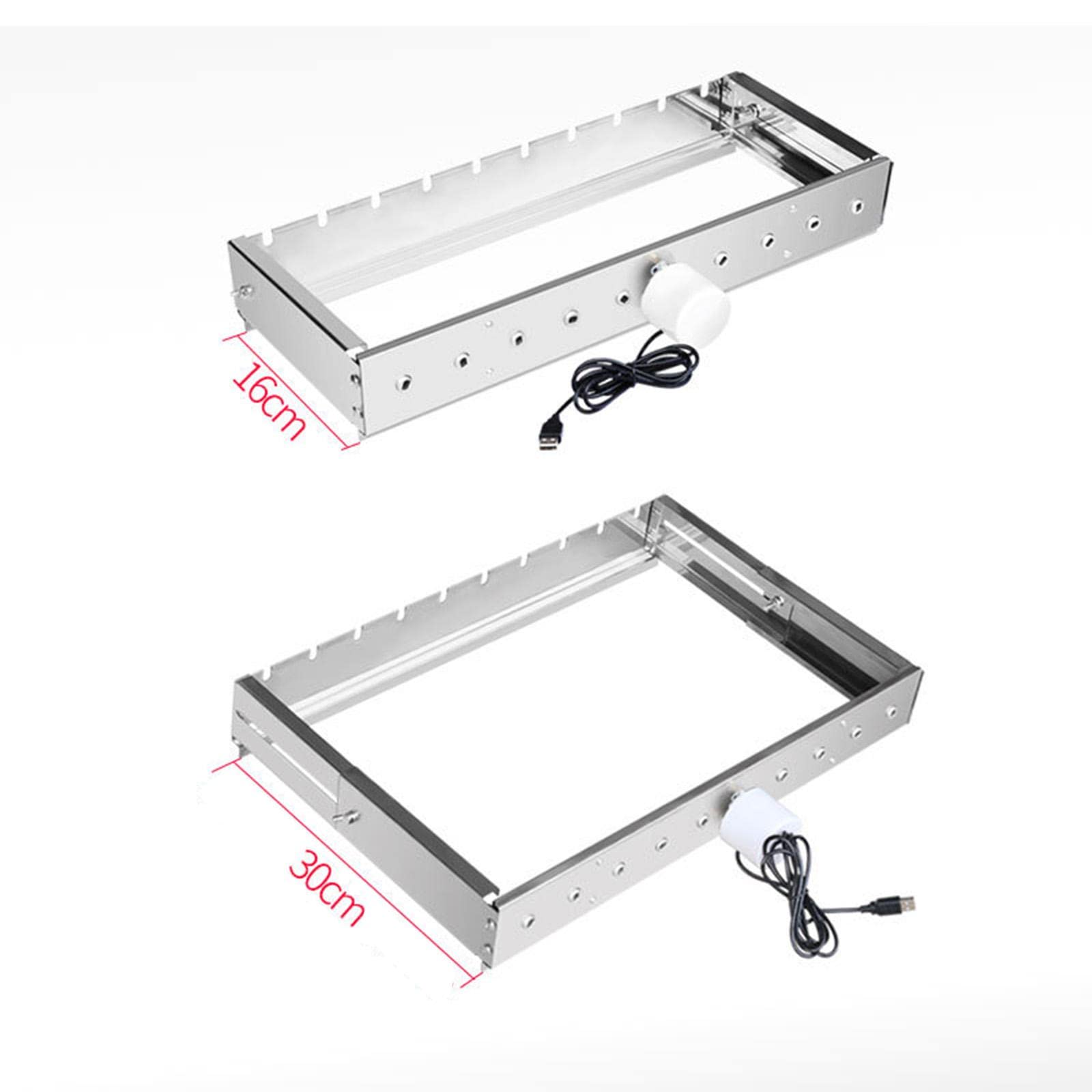 Grillgestell mit Verstellbarer Breite, Tragbar, mit Automatischer Kippfunktion, Werkzeugset, Automatischem Grillset für Rucksackreis, 60cm