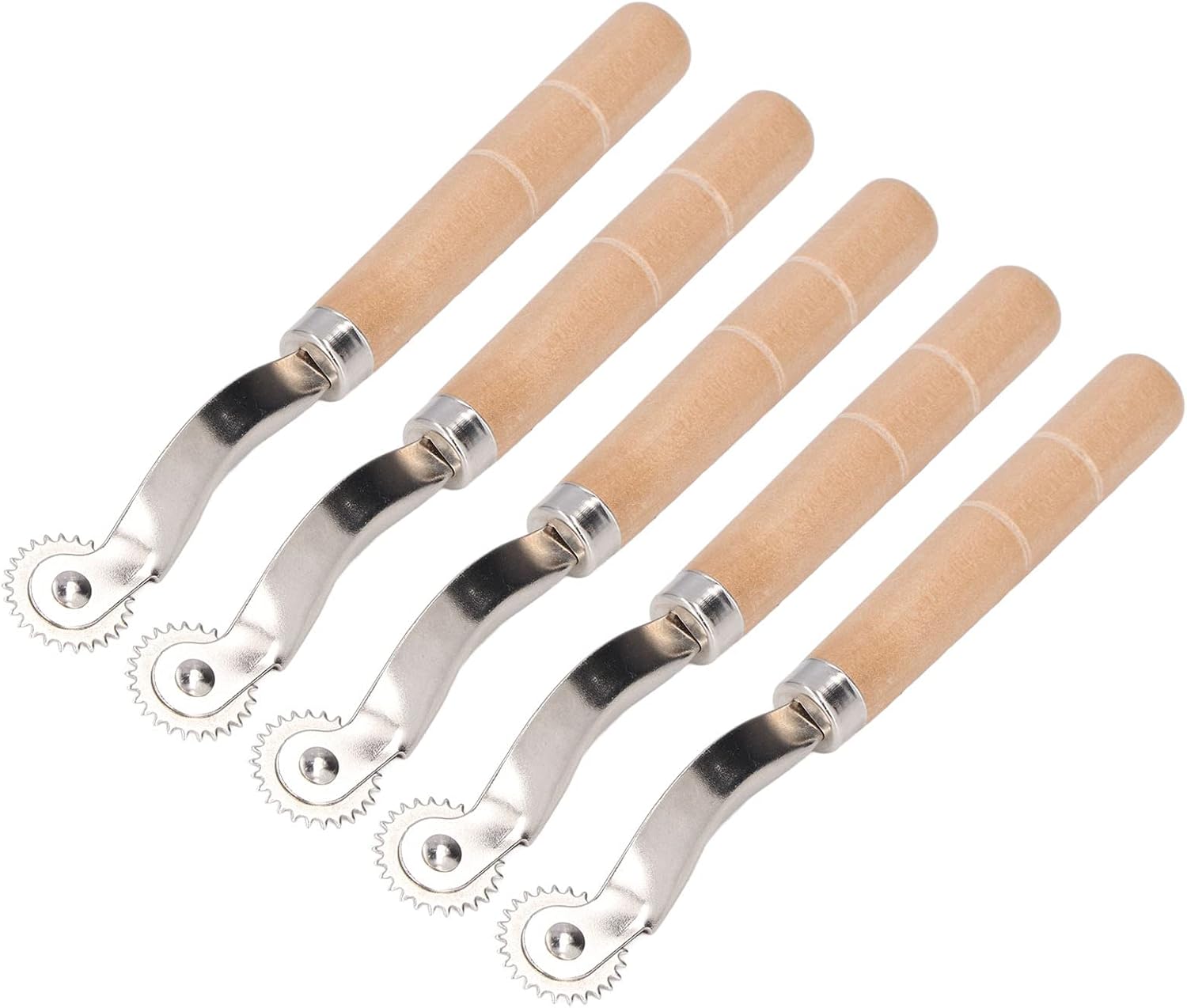 WGFOIP Wooden Handle Tracing Wheel, Sewing Tool for Cloth Long Lasting Comfort Ideal for Needle Point Leather Tracing