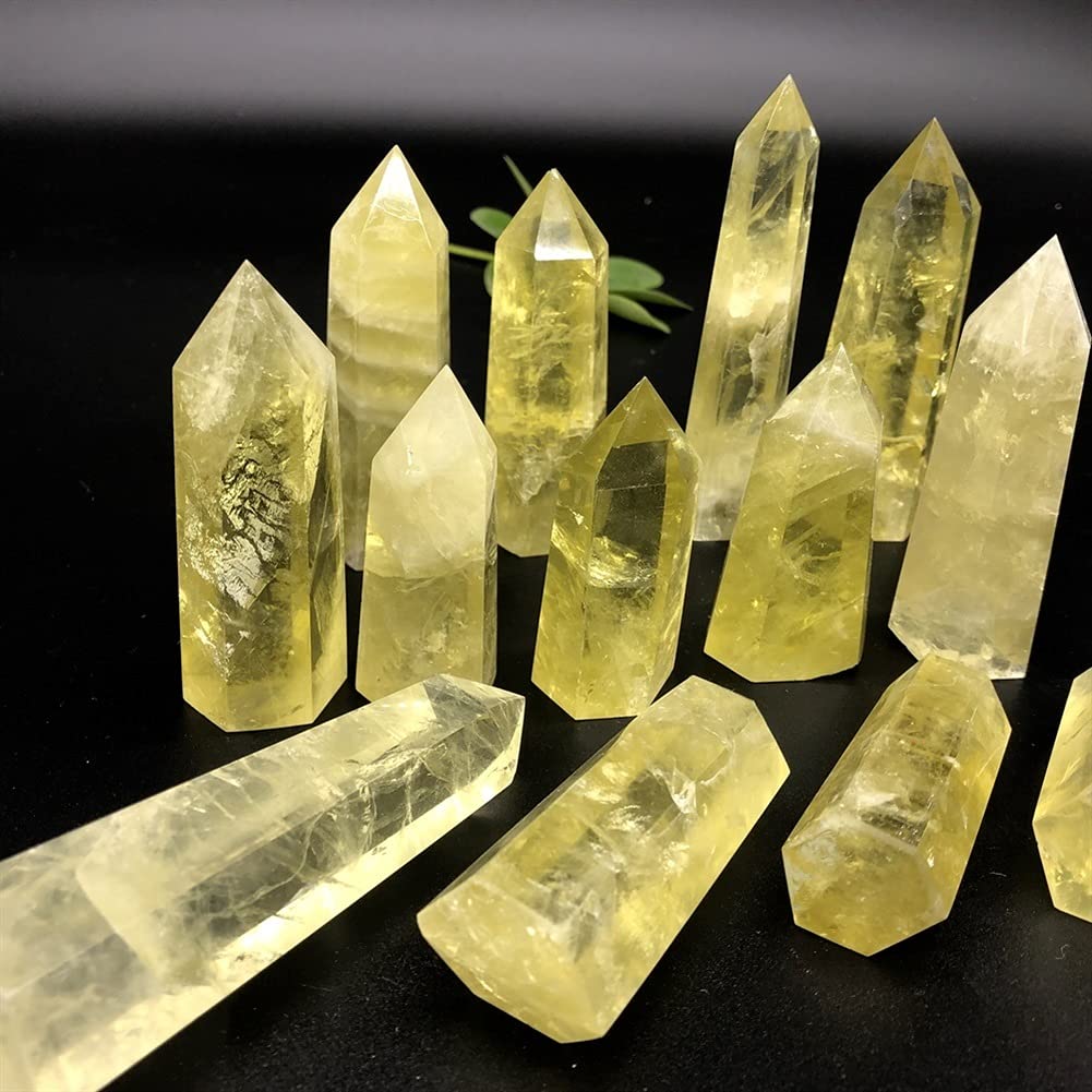 Zdrowie i gospodarstwo domowe naturalny cytryn kwarc kryształ obelisk różdżka punkt leczniczy 1 kg 10-15X