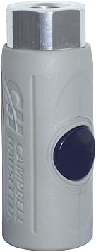 Campbell Hausfeld 1/4 in. PushButton Safety Air Coupler, DA403400