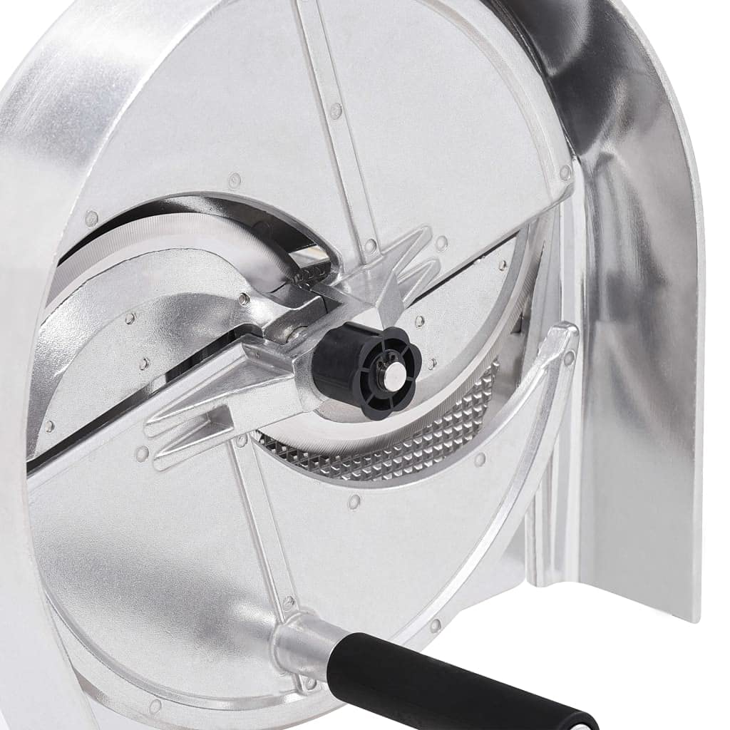 vidaXL Cortador de Verduras Manual Aluminio Pelador Cocina Herramientas Utensilios Uso Diario Profesional Estructura Simple Robusta Plateado 22x44.5cm