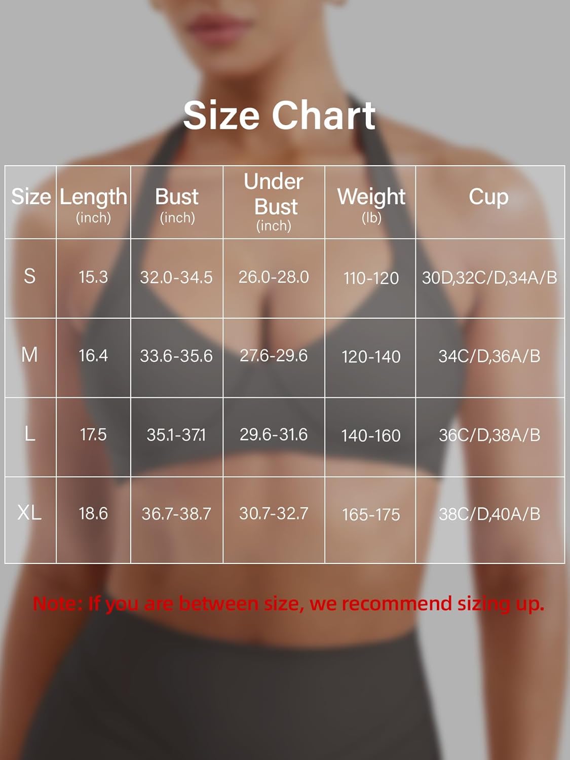 YEOREO Women Halter Sports Bra Light Support V Neck Padded Strappy Open Back Workout Gym Tops - Image 6