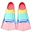 Foyinbet Kids Swim Fins,Short Kids Fins Youth Swimming Flippers for Lap Swimming Training for Children Girls Boys Beginners XXXS