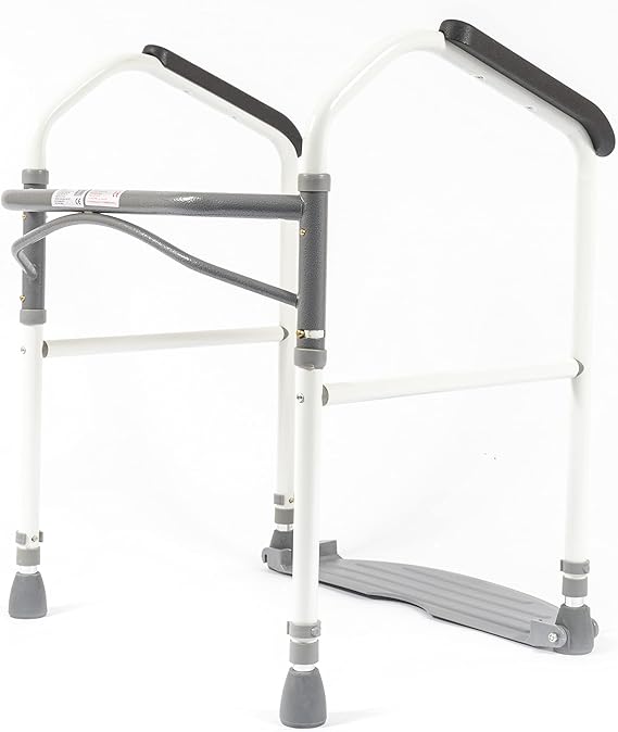 NRS Healthcare Buckingham Foldeasy Toilet Support Frame, Adjustable