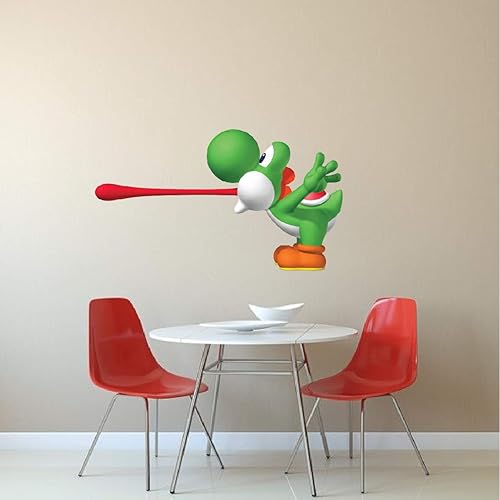 Vista 4 de Yoshi Mario - Adhesivo decorativo para pared de Yoshi, decoración de dormitorio para apartamentos, dormitorios, extraíble, para niños, arte