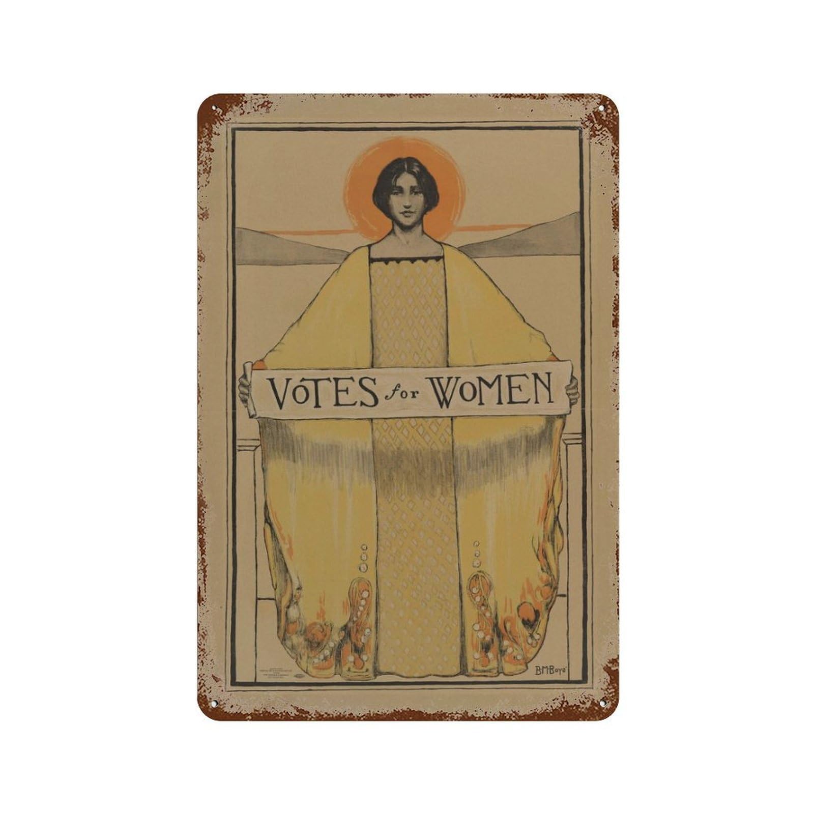 xiaoxiaoshen Votes For Women Vintage Wall Decor Art Metal Tin Poster Modern Home Decor Art Home Bar Shop Decorations Vintage Sign 30x20cm