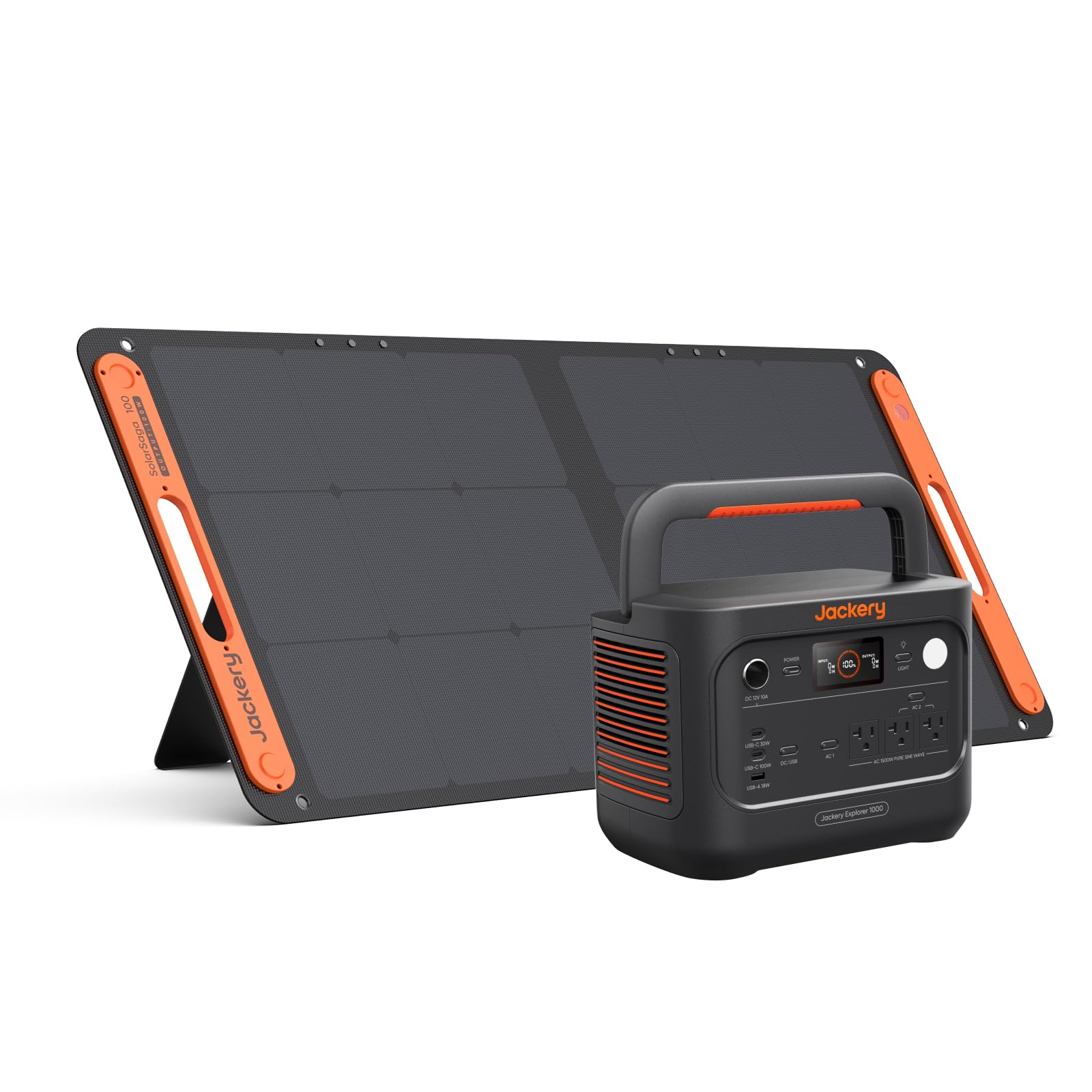 Jackery (ジャクリ) ポータブル電源 1000 New V3 100W ソーラーパネル 1枚 2点セット 家庭用 | 1024Wh 定格出力1500W 瞬間最大3000W、Amazonで86,759円・40%OFF
