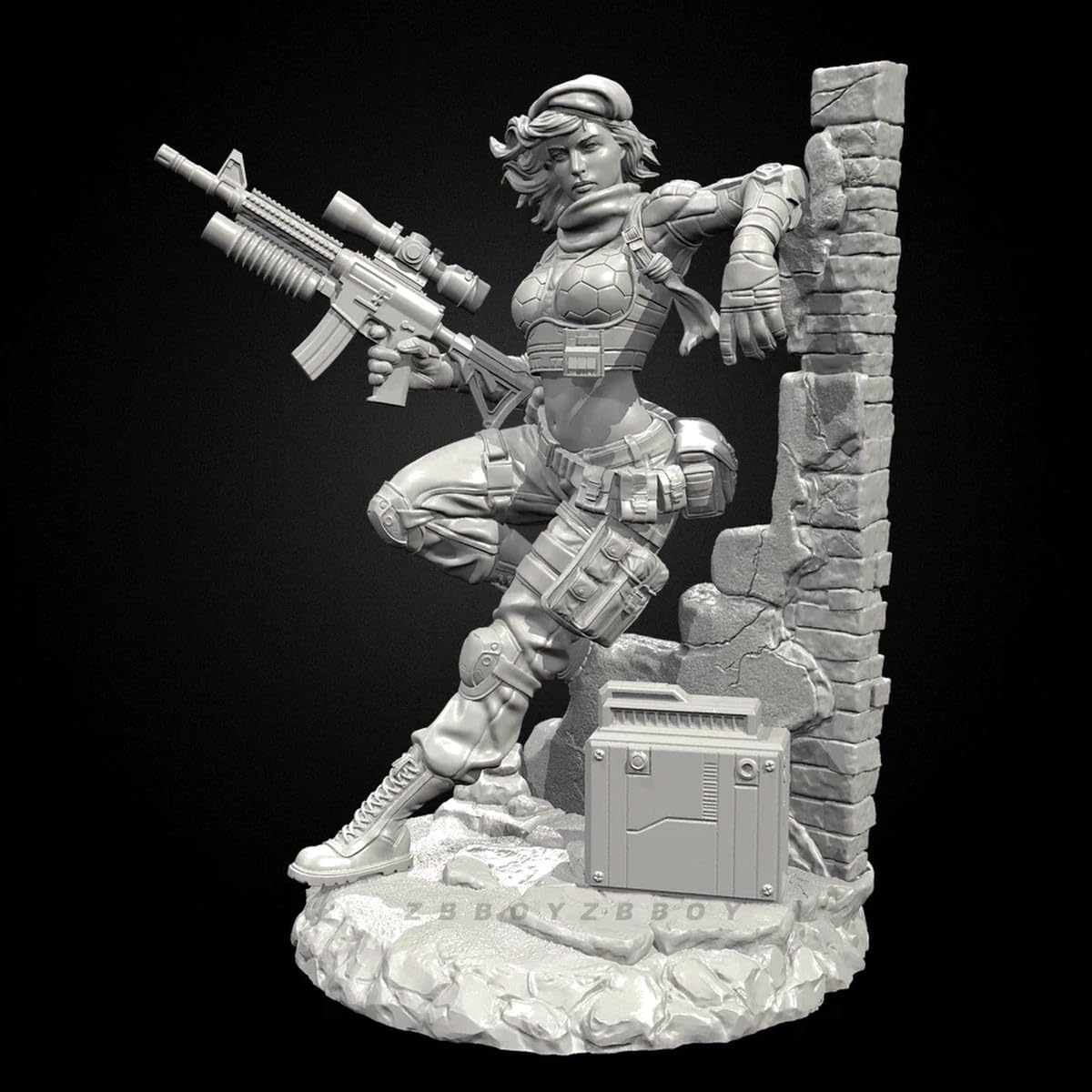 The height of man 38mm 50mm 75mm Resin model kits figure beauty unpainted and self-assembled 3D Printing TD-7257/3D