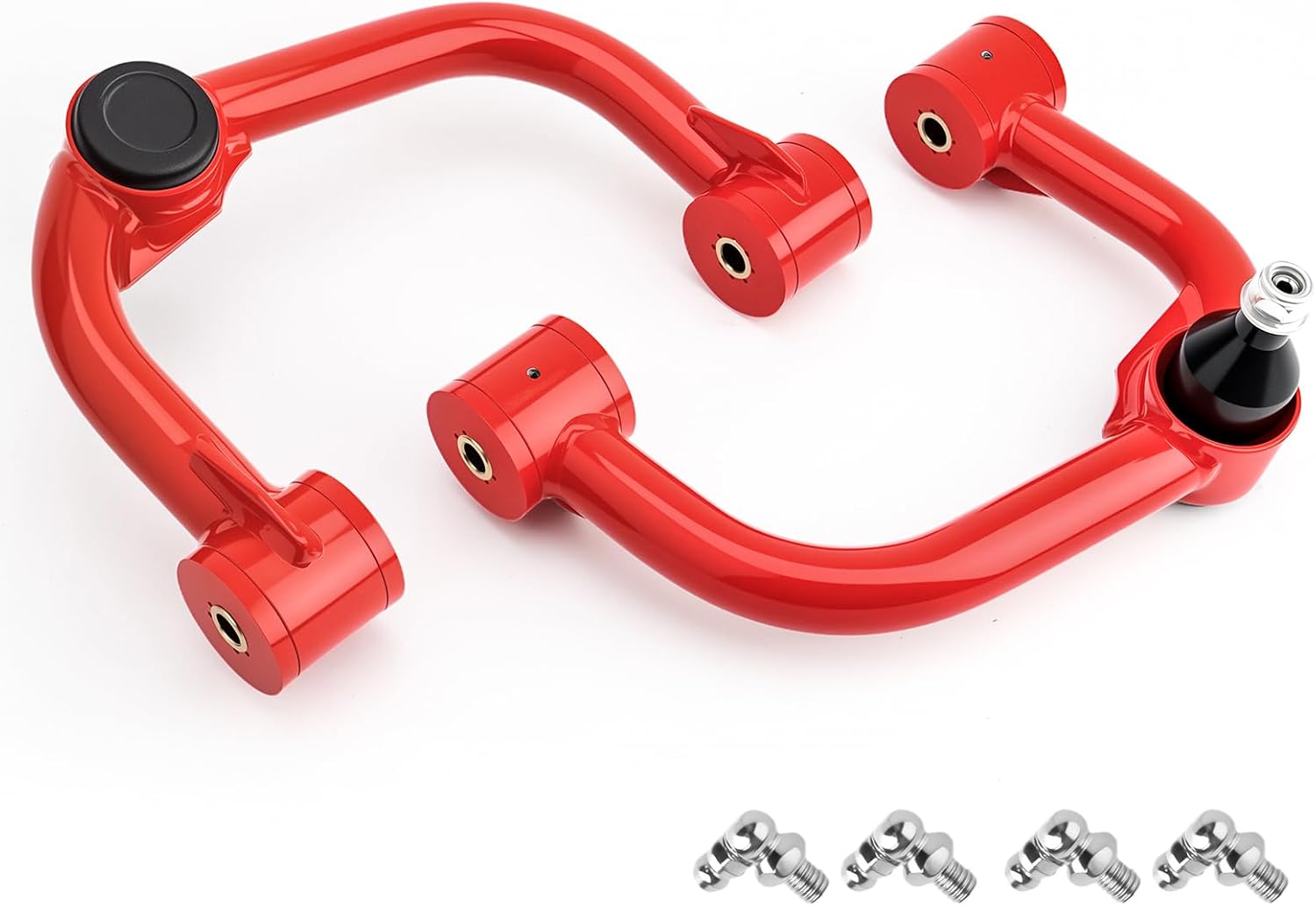 2-4" Front Upper Control Arms Compatible with F-150 2004-2020, Expedition Lincoln Navigator 2007-2015, Lincoln Mark LT w/Ball Joint 2006-2008 Replacement Factory/Stock Suspension Arms, Red