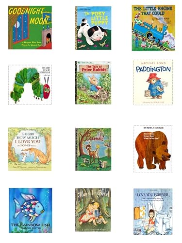12 Edible Storybook Baby Shower Cupcake Toppers - Cake Decorations For Cupcakes Or Muffins Storybook Birthday Cupcake Toppers #TOP3