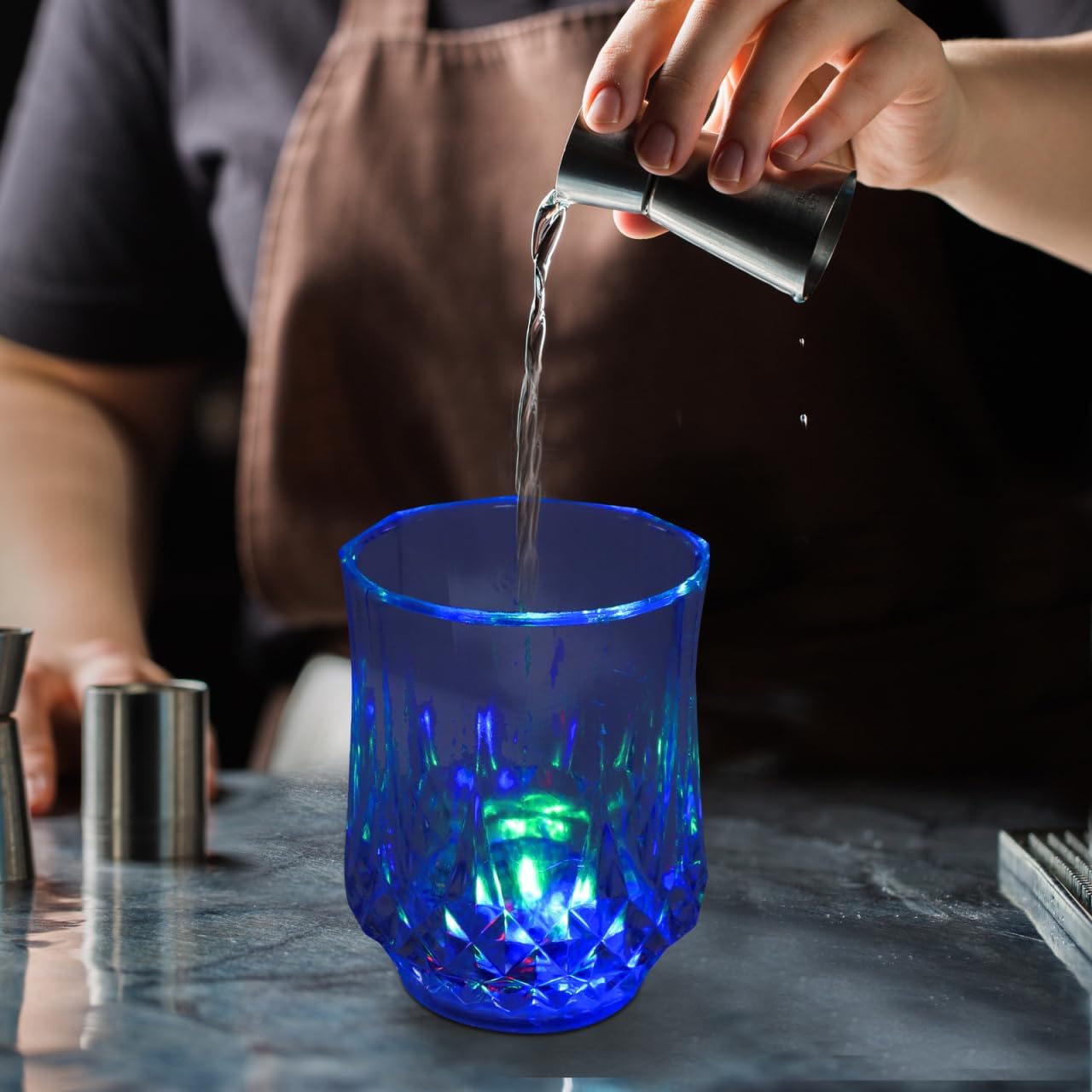 10pcs Flash Drinking Cups Water Cups for Bars Weddings Birthdays and Night Events Unique Neon Glow Drinkware for Guests and Gatherings