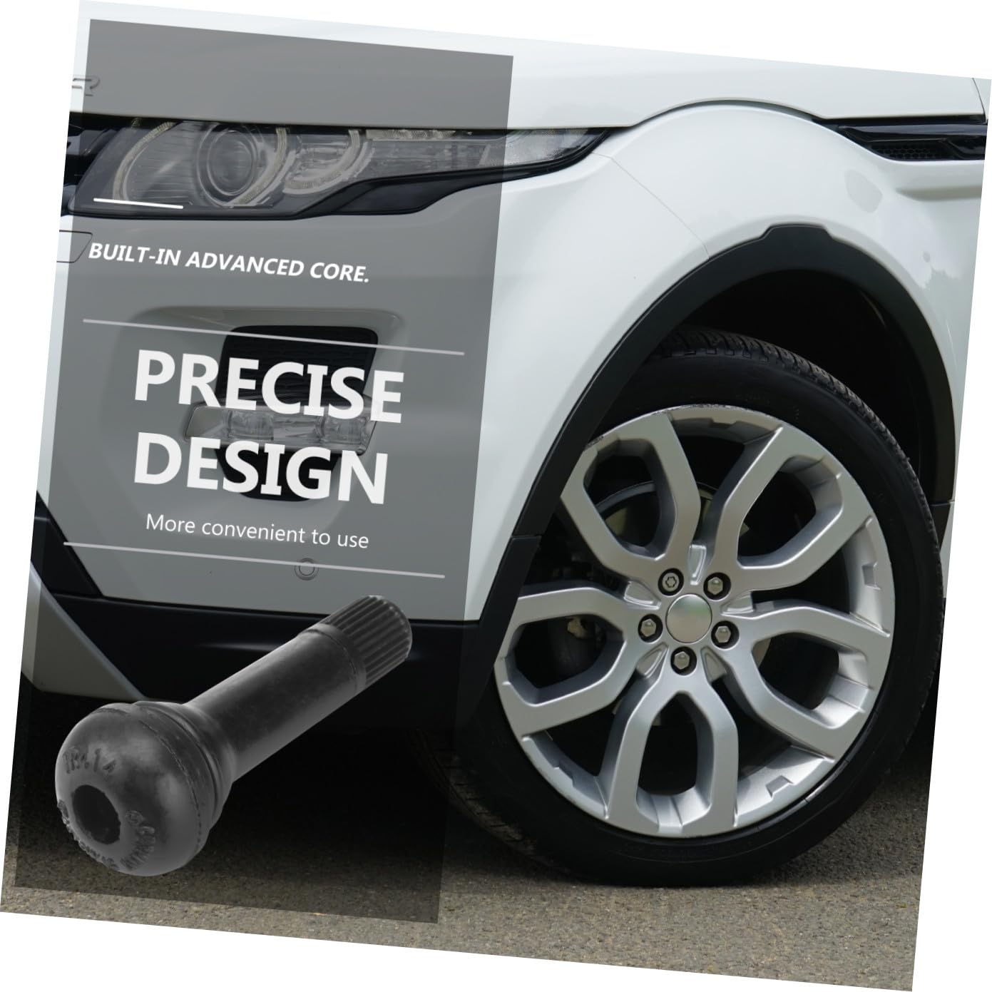 Tige de Pneu Tr414 100 Pièces en Caoutchouc Alliage de Zinc Noir