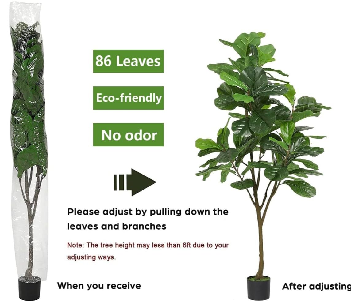 Realistic Artificial Plants with Pots - Home Decor -4
